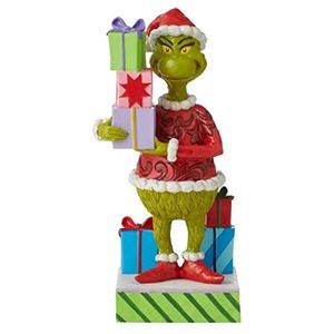 Jim Shore The Grinch Holding Presents Christmas Figurine 8 Inch New